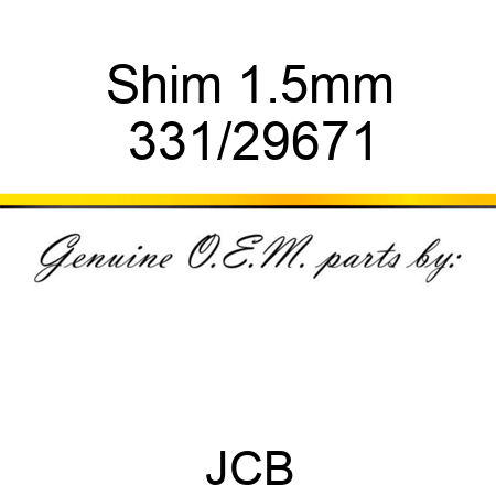 Shim 1.5mm 331/29671