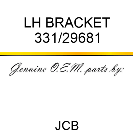 LH BRACKET 331/29681