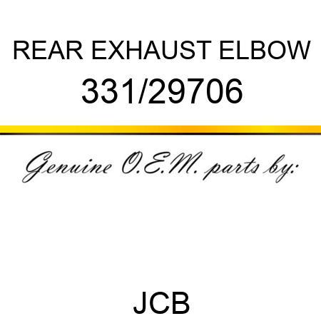 REAR EXHAUST ELBOW 331/29706
