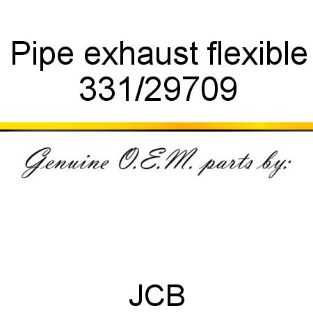 Pipe, exhaust flexible 331/29709