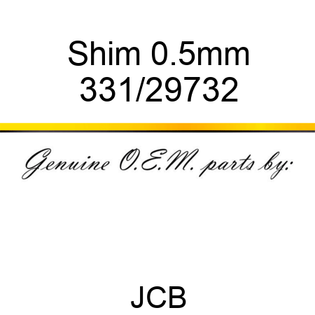 Shim 0.5mm 331/29732