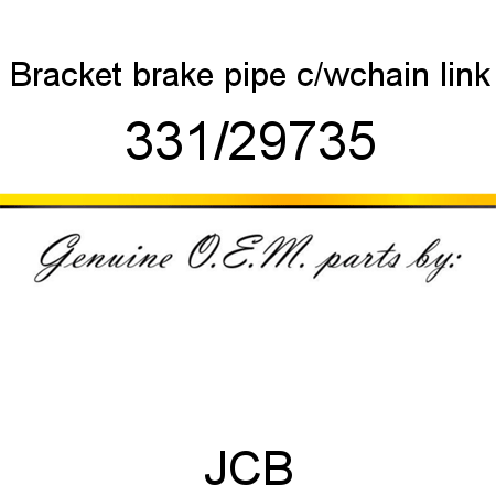 Bracket, brake pipe, c/wchain link 331/29735