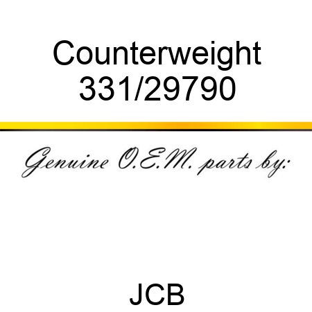 Counterweight 331/29790