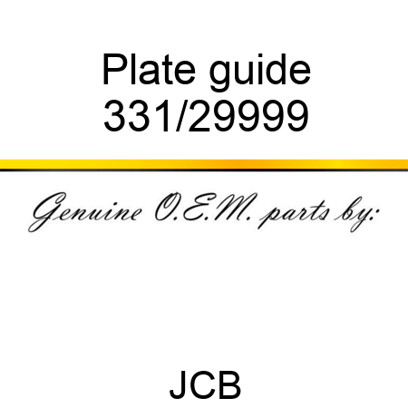 Plate guide 331/29999