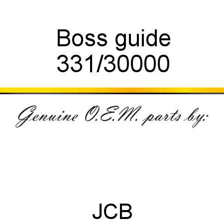 Boss, guide 331/30000