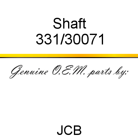 Shaft 331/30071