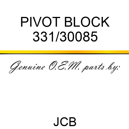 PIVOT BLOCK 331/30085