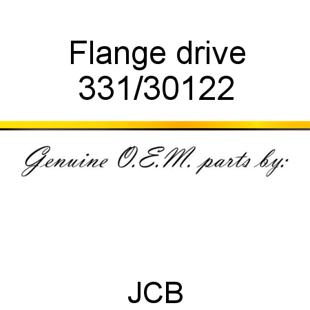 Flange, drive 331/30122