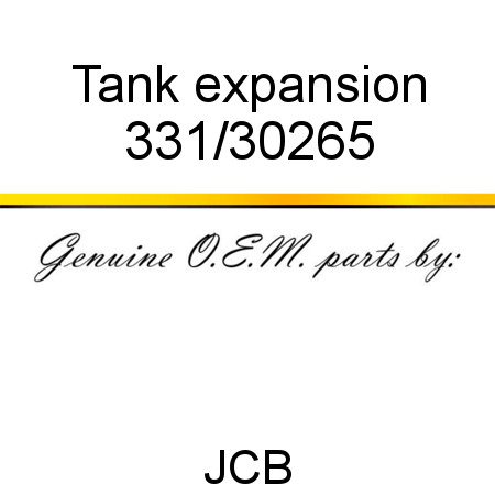 Tank, expansion 331/30265