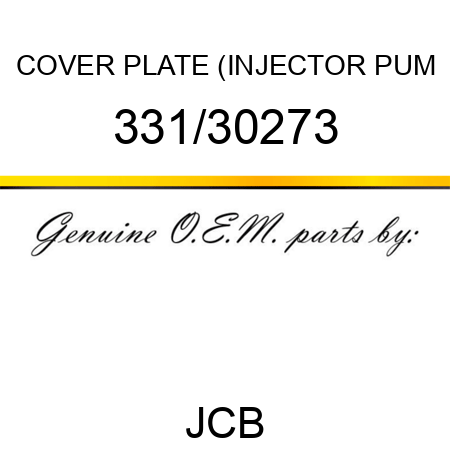 COVER PLATE (INJECTOR PUM 331/30273
