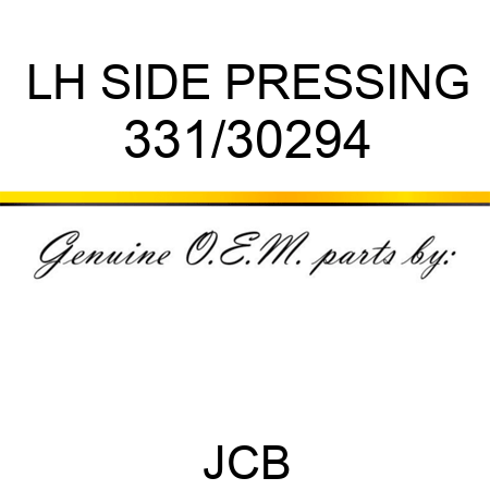 LH SIDE PRESSING 331/30294
