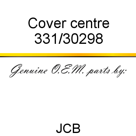 Cover, centre 331/30298