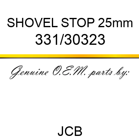 SHOVEL STOP 25mm 331/30323