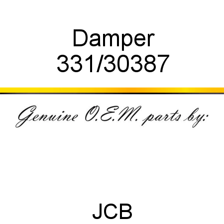 Damper 331/30387