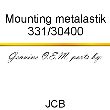 Mounting, metalastik 331/30400