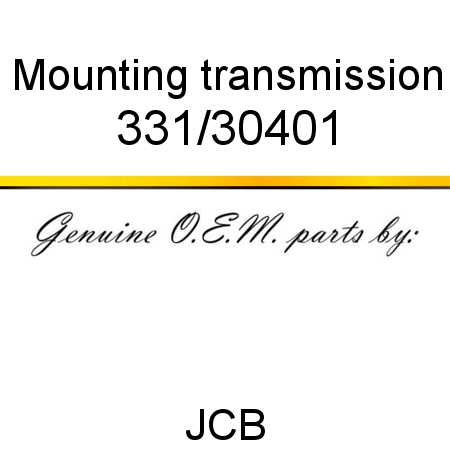 Mounting, transmission 331/30401