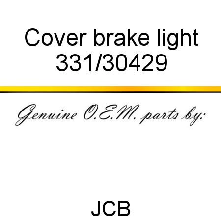 Cover, brake light 331/30429