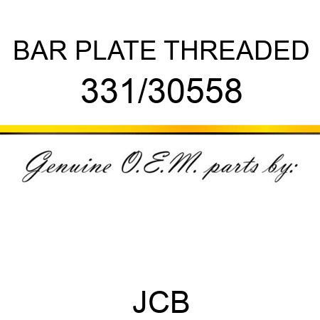 BAR PLATE THREADED 331/30558