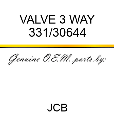 VALVE 3 WAY 331/30644