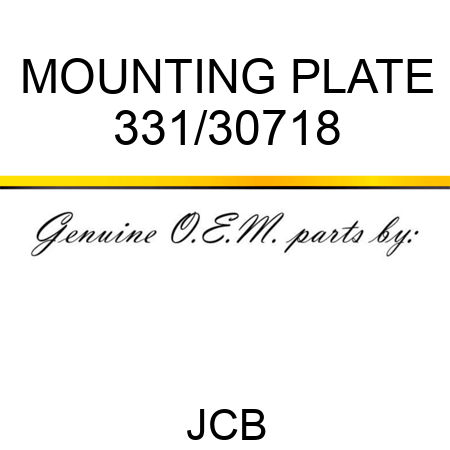 MOUNTING PLATE 331/30718
