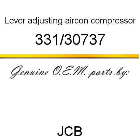 Lever, adjusting, aircon compressor 331/30737