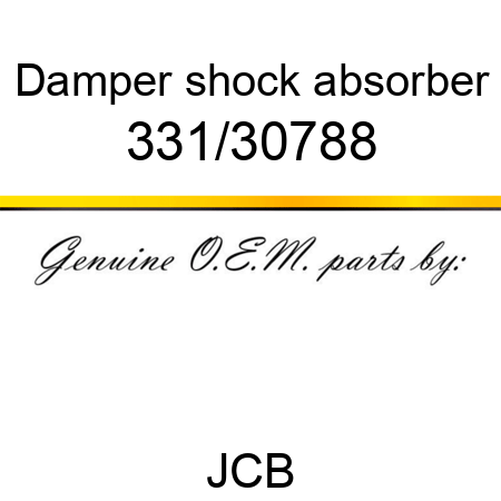 Damper, shock absorber 331/30788