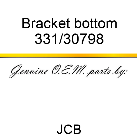 Bracket bottom 331/30798