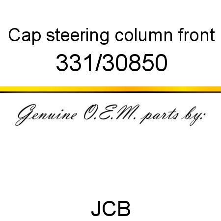 Cap, steering column, front 331/30850