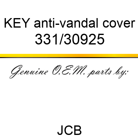 KEY anti-vandal cover 331/30925