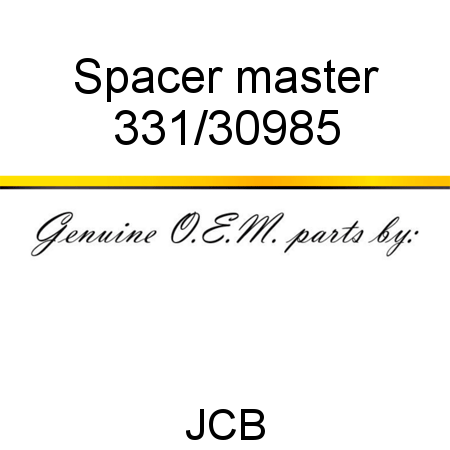 Spacer, master 331/30985