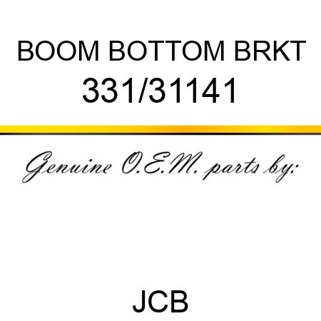BOOM BOTTOM BRKT 331/31141