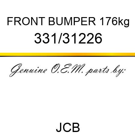FRONT BUMPER 176kg 331/31226