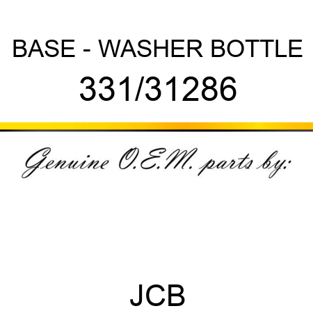 BASE - WASHER BOTTLE 331/31286