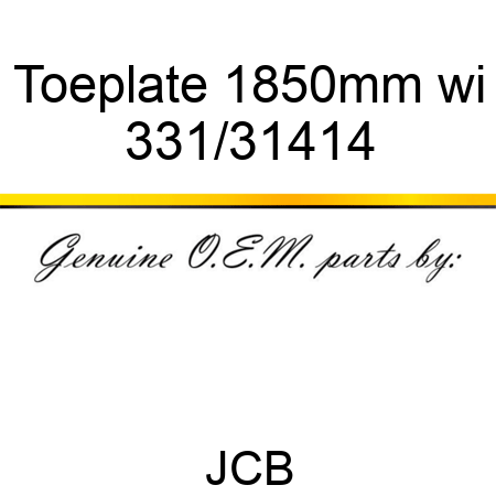 Toeplate 1850mm wi 331/31414