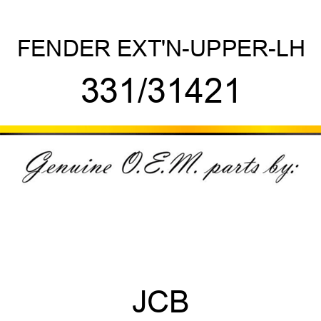 FENDER EXT'N-UPPER-LH 331/31421