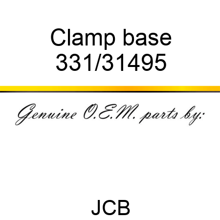 Clamp base 331/31495