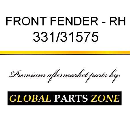 FRONT FENDER - RH 331/31575