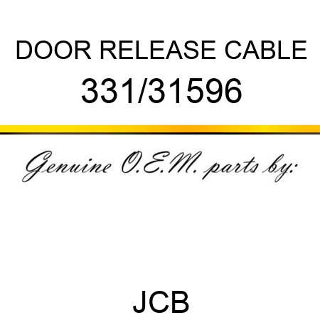 DOOR RELEASE CABLE 331/31596