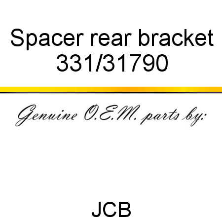 Spacer, rear bracket 331/31790