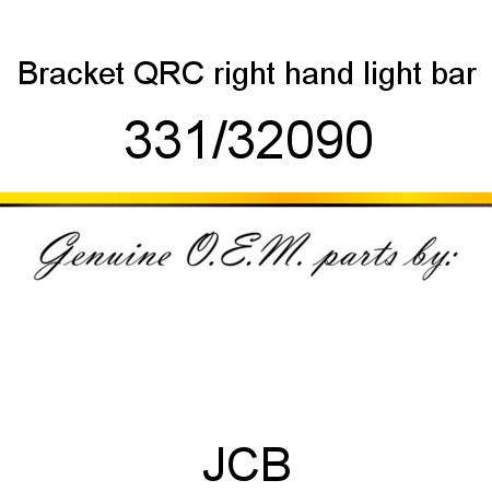 Bracket, QRC right hand, light bar 331/32090