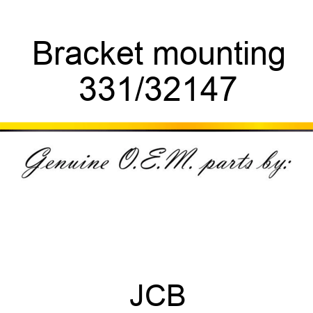 Bracket mounting 331/32147