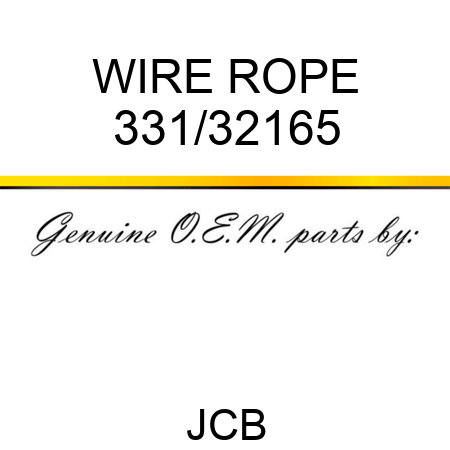 WIRE ROPE 331/32165