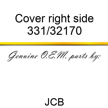 Cover right side, 331/32170