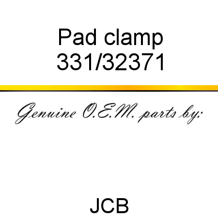 Pad, clamp 331/32371