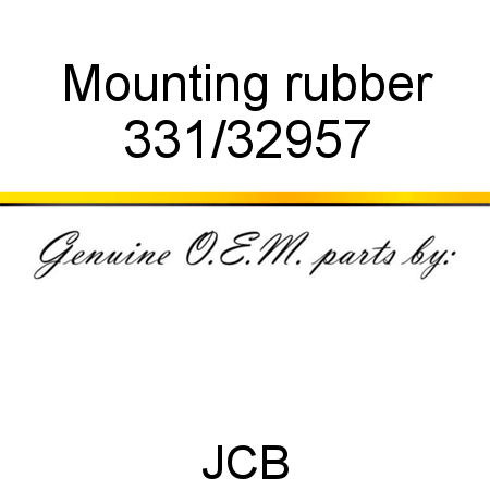 Mounting, rubber 331/32957
