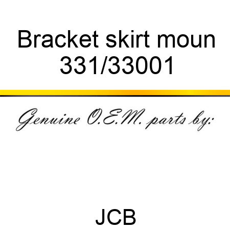 Bracket skirt moun 331/33001