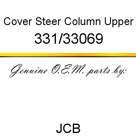 Cover, Steer Column Upper 331/33069