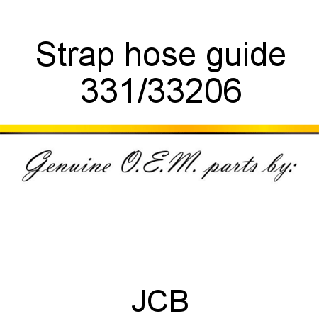 Strap, hose guide 331/33206