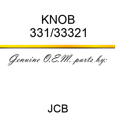 KNOB 331/33321
