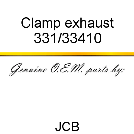 Clamp, exhaust 331/33410